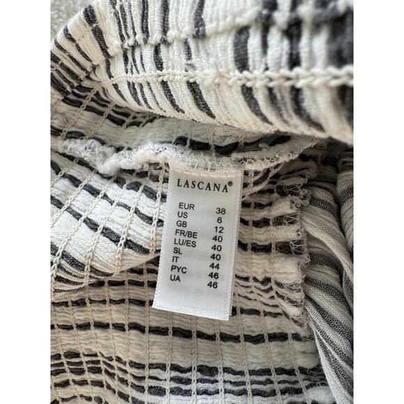 Lascana jumpsuit cropped striped size 6 wide leg sleeveless - Picture 7 of 7